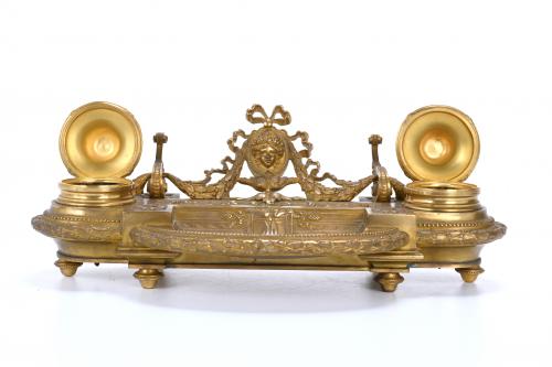 FRENCH INKSTAND, EARLY 20TH CENTURY.