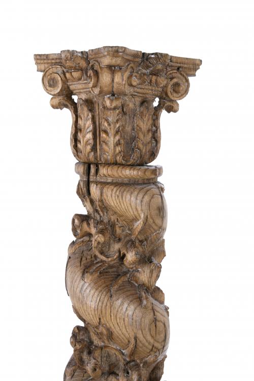 PAREJA COLUMNAS SALOMÓNICAS ESPAÑOLAS, SIGLO XVIII.