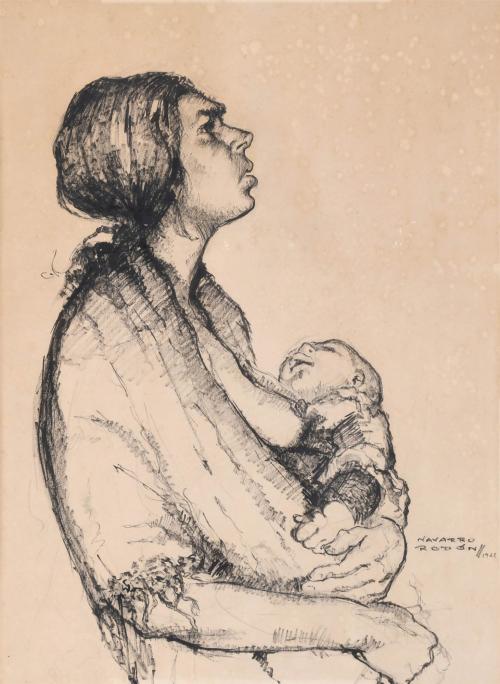 LLUCIÀ NAVARRO RODÓN (1924-2007). "MATERNIDAD", 1968.