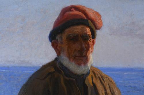 LAUREÀ BARRAU BUÑOL (1864-1957). "PESCADOR", c. 1908.