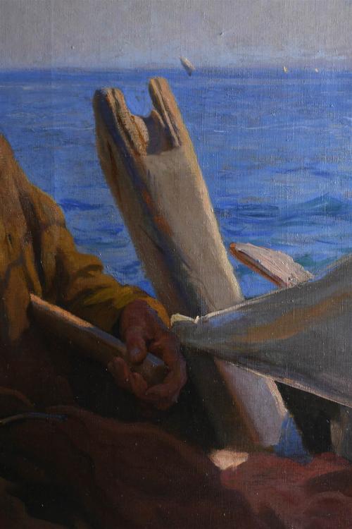 LAUREÀ BARRAU BUÑOL (1864-1957). "PESCADOR", c. 1908.