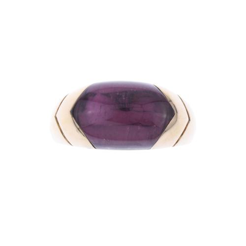 BULGARI TRONCHETTO. ANILLO CON AMATISTA.