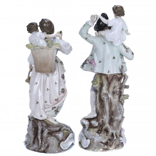 PAIR OF GERMAN FIGURES, LATE 19TH CENTURY-EARLY 20TH CENTUR
