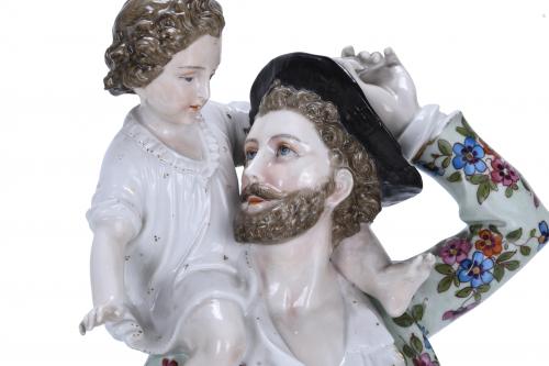 PAIR OF GERMAN FIGURES, LATE 19TH CENTURY-EARLY 20TH CENTUR