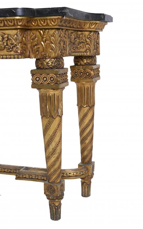FRENCH LOUIS XVI STYLE CONSOLE TABLE, SECOND HALF OF THE 20