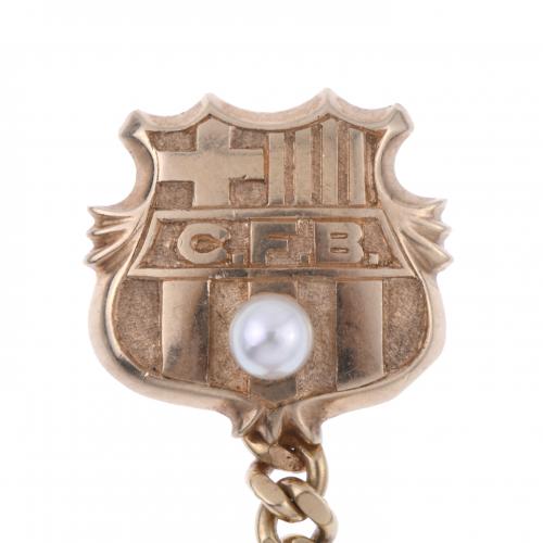 BROCHE DEL F. C. BARCELONA EN ORO.