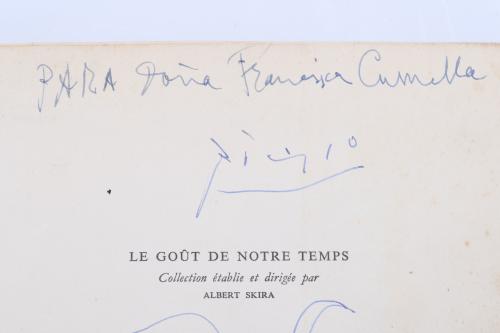 PABLO PICASSO (1881-1973). "CABEZA DE SÁTIRO" con dedicator