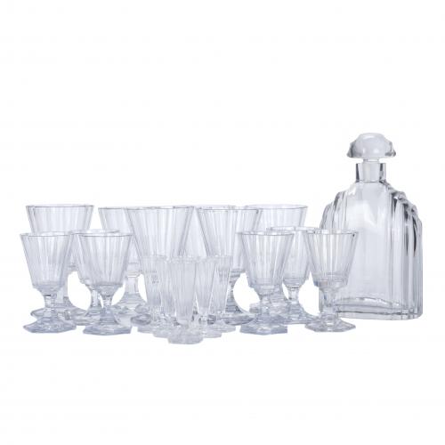 FRENCH ART DECO GLASSWARE, SECOND THIRD OF THE 20TH CENTURY.