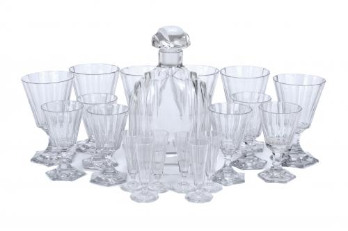 FRENCH ART DECO GLASSWARE, SECOND THIRD OF THE 20TH CENTURY.