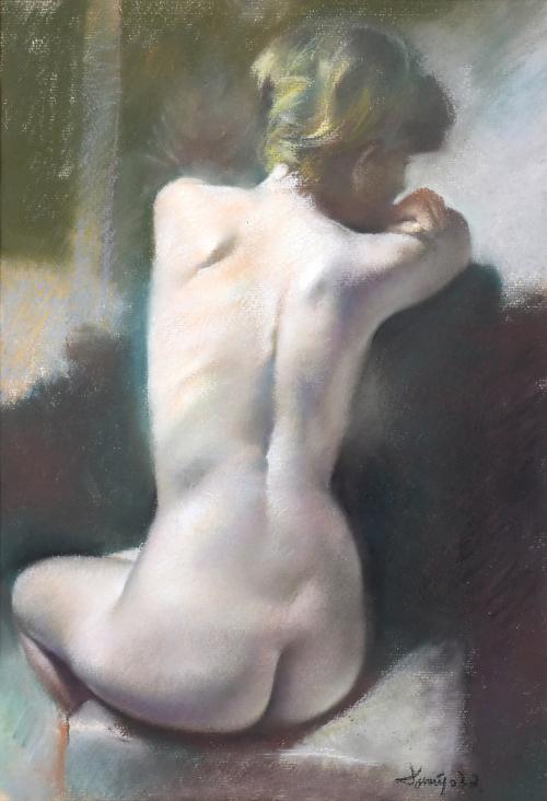 DOMINGO ÁLVAREZ GÓMEZ (1942). "DESNUDO DE ESPALDAS" Y "NIÑO