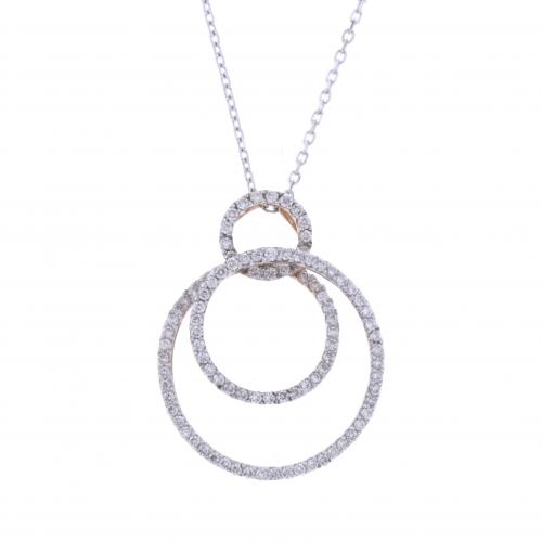 COLGANTE CON ESFERAS DE DIAMANTES.