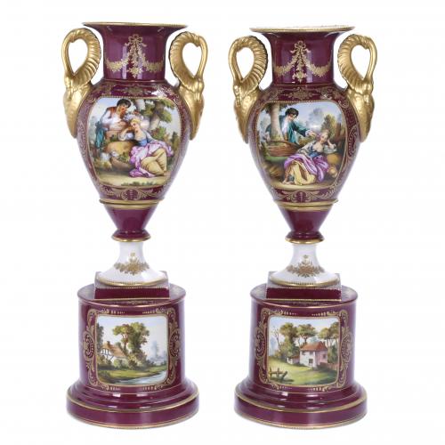 PAIR OF VASES, PROBABLY FRENCH, 20TH CENTURY.