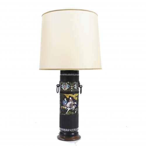 ORIENTAL STYLE TABLE LAMP, MID 20TH CENTURY.