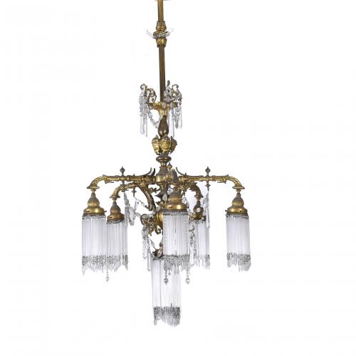 SPANISH CEILING LAMP, LATE 19TH CENTURY.