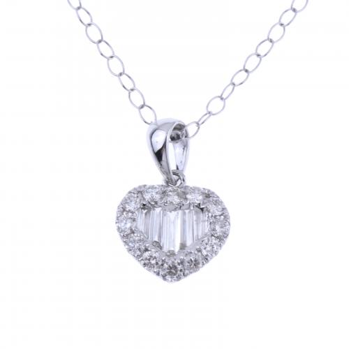 COLGANTE CORAZÓN DE DIAMANTES.