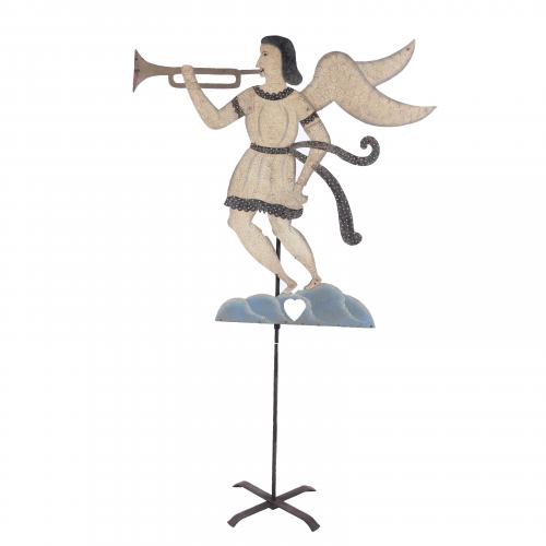 "TRUMPETER ANGEL", WEATHER VANE, 20TH CENTURY.