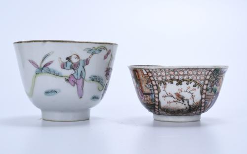 LOT OF SEVEN CHINESE AND JAPANESE PIECES, 19TH AND 20TH CEN