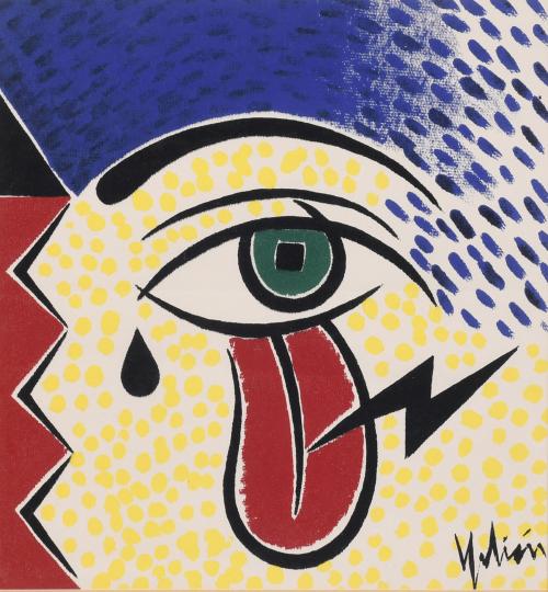 ESCUELA FRANCESA, SEGUNDA MITAD SIGLO XX. "EL OJO / LÁGRIMA", 1978.