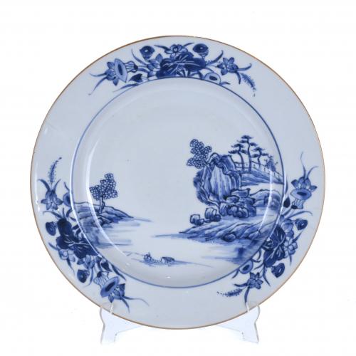 PLATO CHINO DE COMPAÑÍA DE INDIAS, SIGLO XVIII.