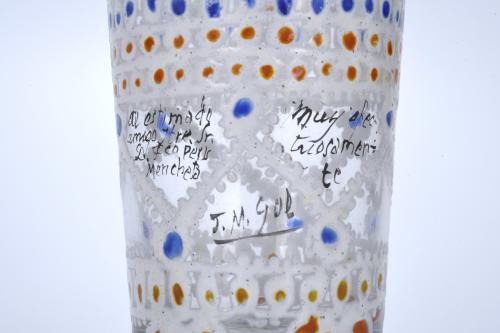 JOSEP MARIA GOL I CREUS (1897-1980). TWO GLASSES, 1958 and 