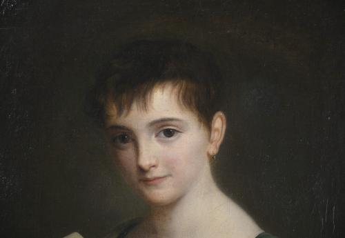 PAULINE AUZOU (1775-1835).  "RETRATO DE UNA NIÑA", 1809.