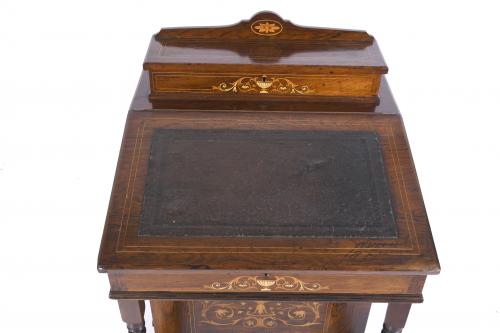 ENGLISH "DAVENPORT" WRITING DESK, NEOCLASSICAL STYLE, LATE 