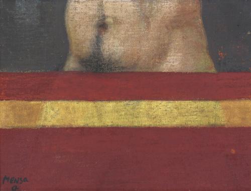 CARLOS MENSA (1936-1982). "TORSO WITH A FLAG", 1967.