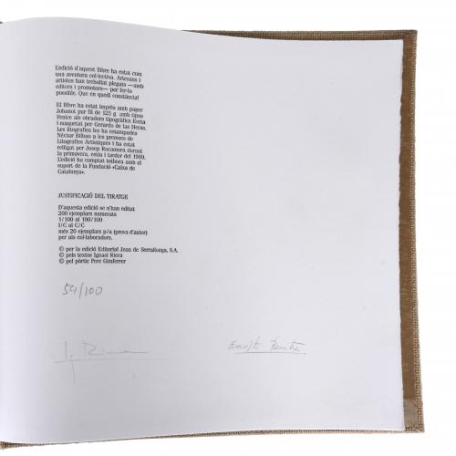 IGNASI RIERA (1940) Y EVARISTO BENÍTEZ (1957).  "POEMES D&#39;A