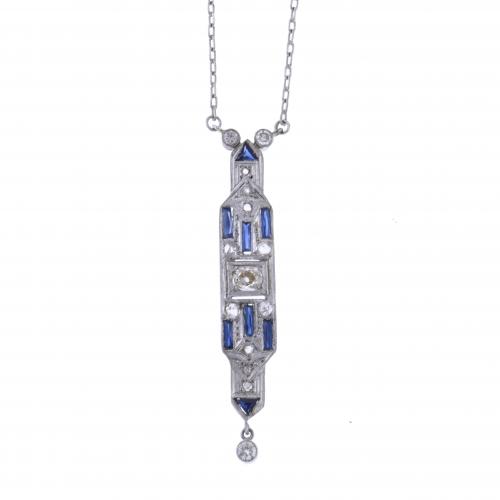 ART DECO STYLE PENDANT.