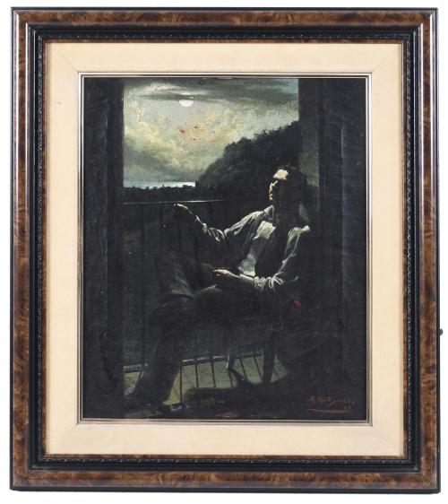 RAMÓN MARTÍ ALSINA (1826-1894). "A LA TERRASSA (ON THE TERR