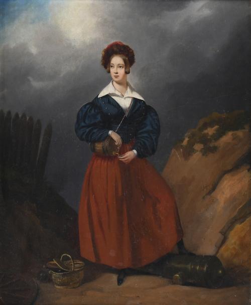 FRENCH SCHOOL, 19TH CENTURY. CIRCLE OF HORACE VERNET "LA FILLE DU RÉGIMENT", c. 1840's-1950's.