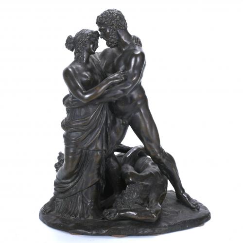 ITALIAN SCHOOL, MID 20TH CENTURY. "HERCULES AND DEYANIRA AFTER KILLING THE CENTAUR NESSUS".