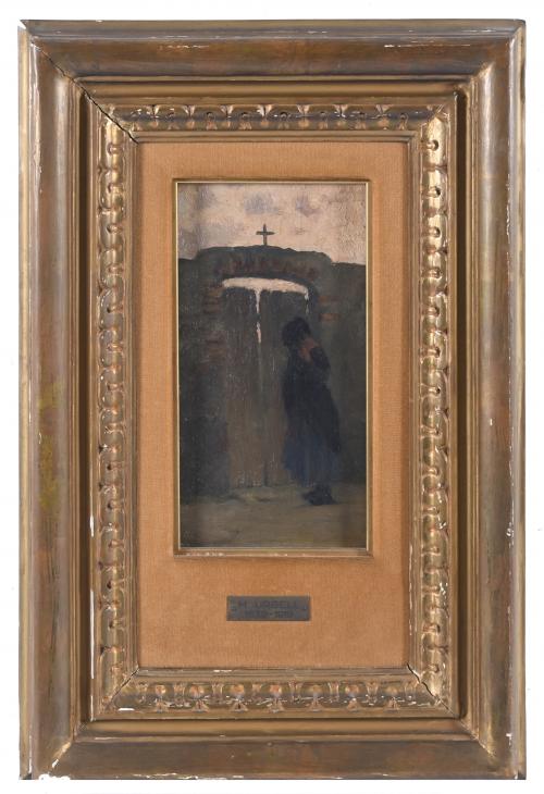 MODEST URGELL I INGLADA (1839-1919). "CEMETERY PORT WITH A 
