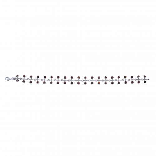 PULSERA CON GRANATES.