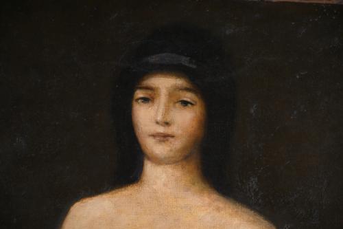 19TH CENTURY BRITISH SCHOOL. "FEMALE NUDE".