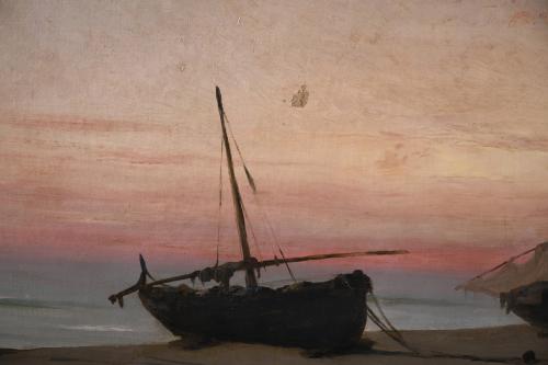 CATALAN SCHOOL, LATE 19TH-EARLY 20TH CENTURY. "BOATS ON THE