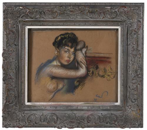 FERRAN CALLICO Y BOTELLA (1902-1968). "RETRATO FEMENINO", 1948.