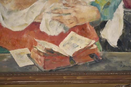 20TH CENTURY EUROPEAN SCHOOL. "MADONNA AND CHILD".