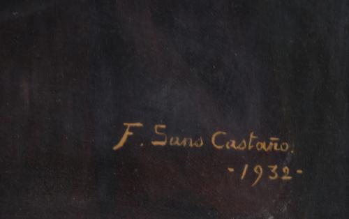 FRANCISCO SANS CASTAÑO (1868-1937). "RETRATO DEL COLECCIONI