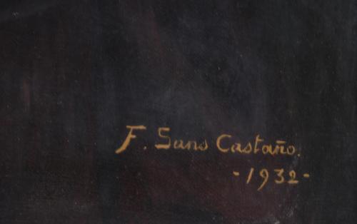 FRANCISCO SANS CASTAÑO (1868-1937). "RETRATO DEL COLECCIONI