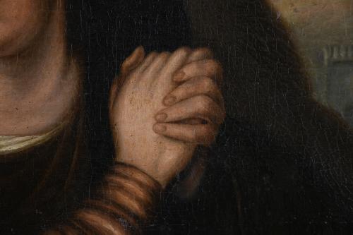 ESCUELA ESPAÑOLA, SIGLO XVIII.  "DOLOROSA".
