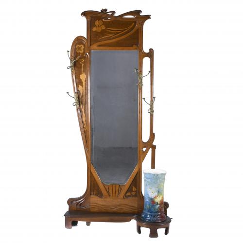 MODERNIST COAT RACK, EARLY 20TH CENTURY.