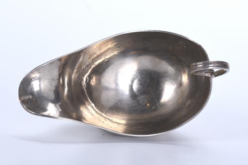 MEXICAN SAUCE BOAT IN SILVER, 18TH-19TH CENTURIES.