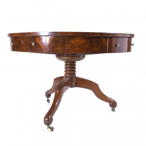 ENGLISH CIRCULAR TABLE, VICTORIAN STYLE, 20TH CENTURY.