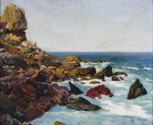 JOSEP ARIET (1885-?). "COVE IN MALLORCA".