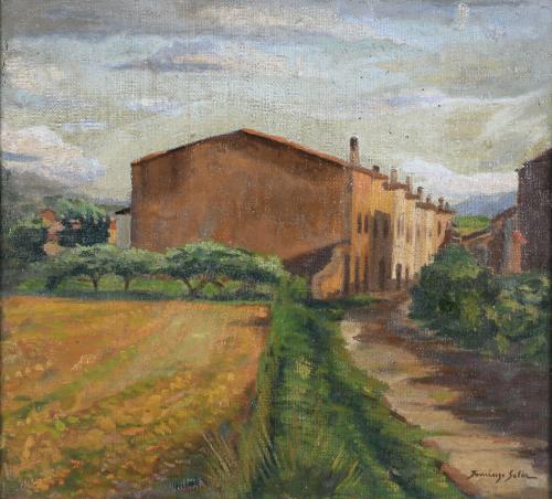 DOMINGO SOLER (1871-1951). "RURAL VIEW".