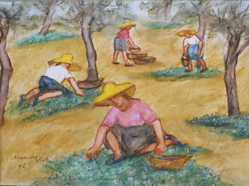 MARIA VICH (1931). "LILIES AND ROSES" AND "PICKERS".