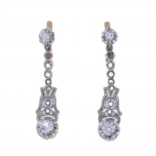 19TH CENTURY LONG EARRINGS