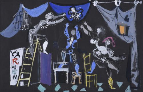 ANTONI CLAVÉ (1913-2005) "CARMEN", circa 1949.