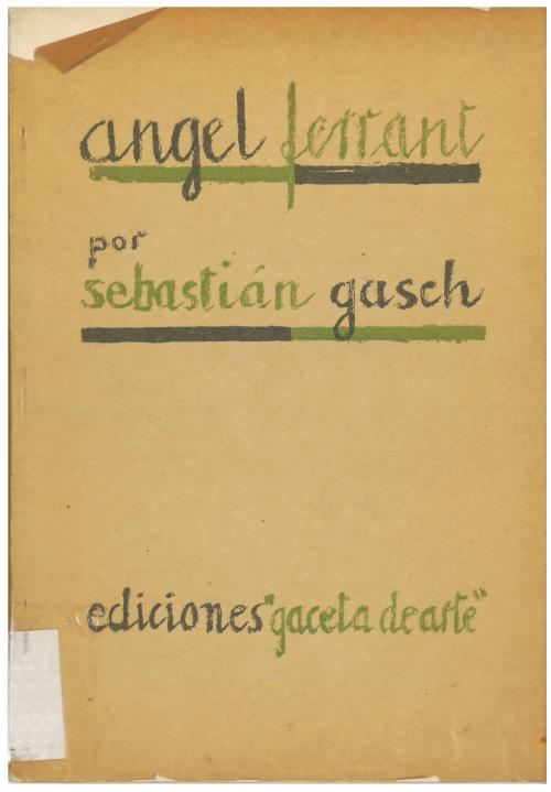 SEBASTIÁN GASCH. "ÁNGEL FERRANT".